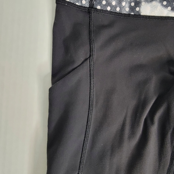 Lululemon Leggings Sz 4 Dide Pockets Full Length Polka Dots Waist - Picture 11 of 12